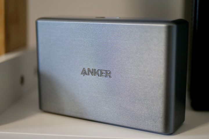The top of the Anker Supercharged Multi-port Desktop Charging Station.