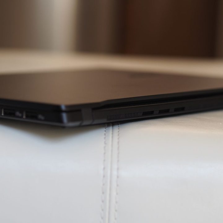 Asus Vivobook S 15 CoPilot+ rear view showing vents.