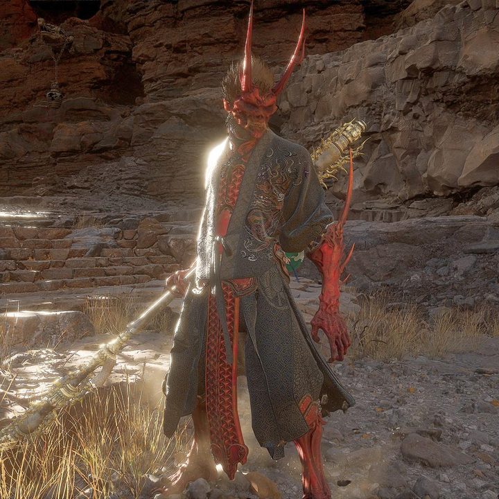 The image shows the player's character wearing the full Yaksha Outrage armor set.