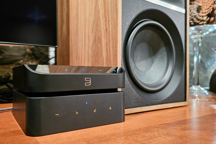 Bluesound Node Nano with Wiim Pro Plus and Klipsch The Sevens.