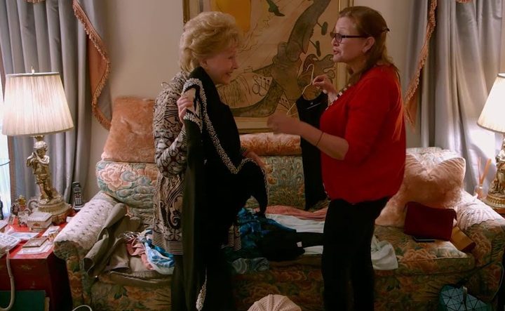 Two women talk in Bright Lights.