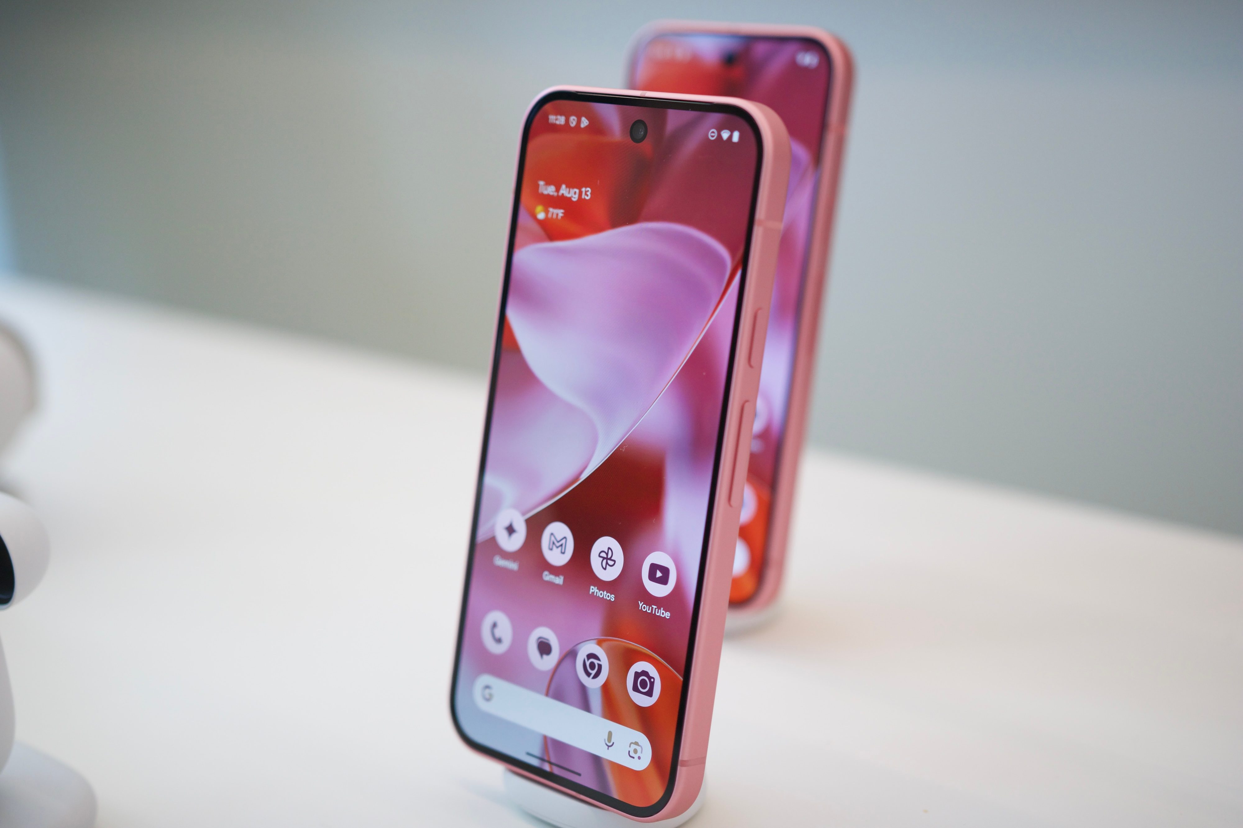 The Google Pink 9 in its pink color.