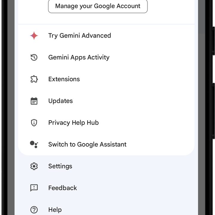 The profile settings page in Gemini.
