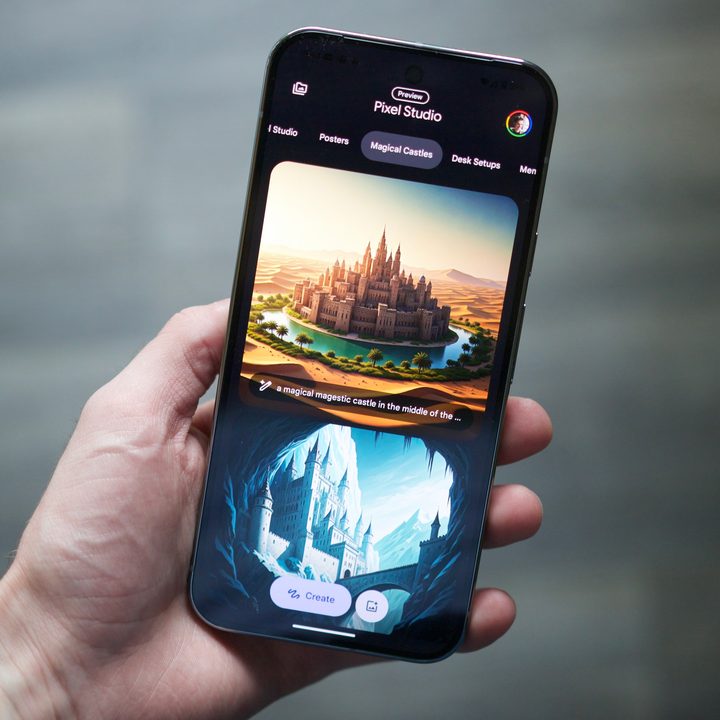 Pixel Studio app running on the Google Pixel 9 Pro XL.