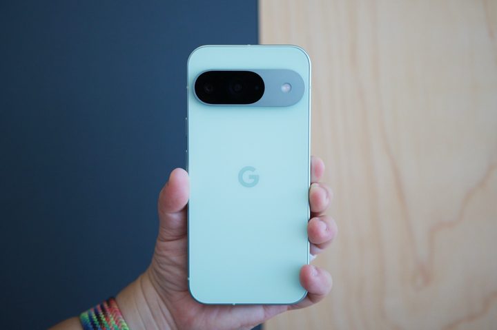 A person holding the Google Pixel 9.