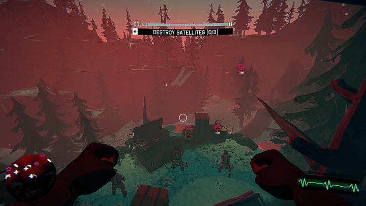 Harding sneaks up on guards in I Am Your Beast.