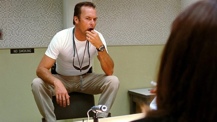 Michael Keaton in Jackie Brown.