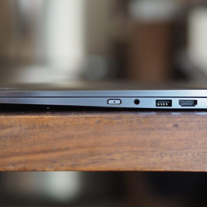Lenovo ThinkPad X1 2-in-1 right side view showing ports.