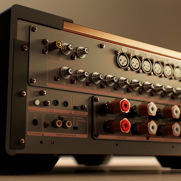 The inputs of the Marantz MODEL 10 Reference Integrated Amplifier.