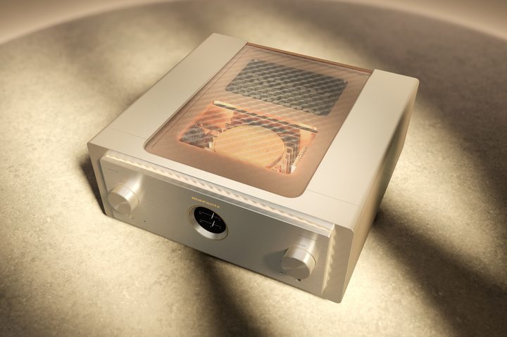 The Marantz MODEL 10 Reference Integrated Amplifier in white.