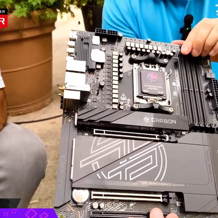 An upcoming MSI Z890 motherboard.