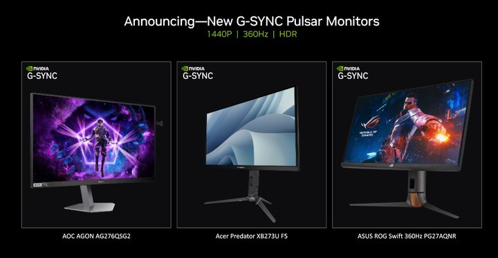 The first monitors with Nvidia Pulsar.