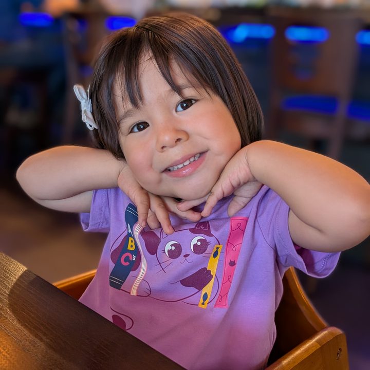 Portrait of toddler girl taken with Google Pixel 9 Pro.