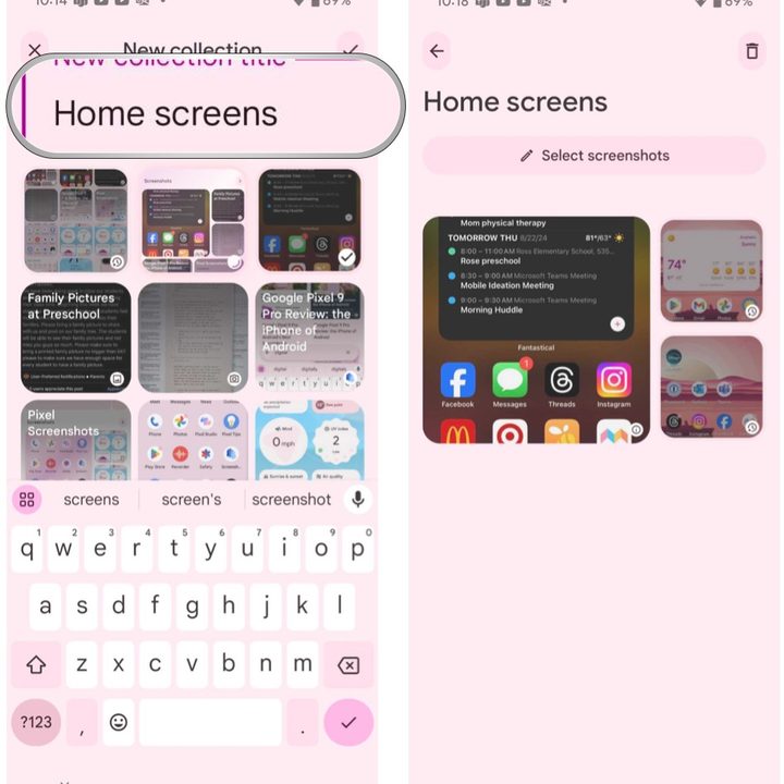 how to use the pixel screenshots app on google 9 new collection add