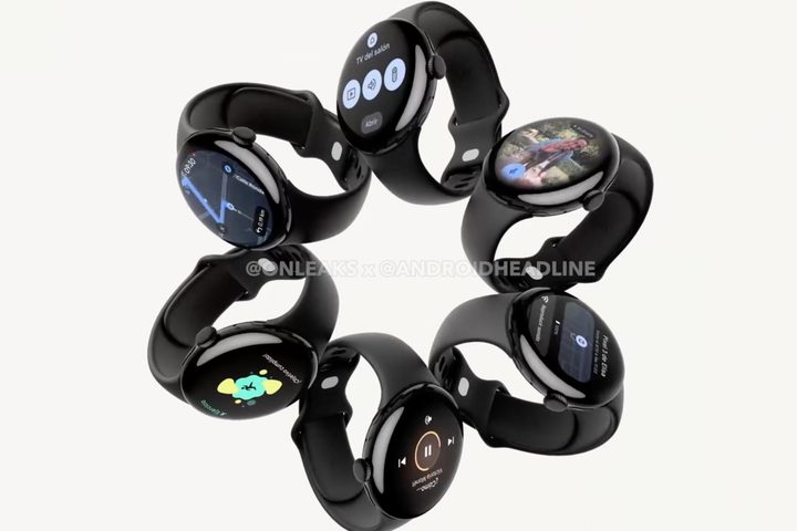 Leaked render of Pixel Watch 3.