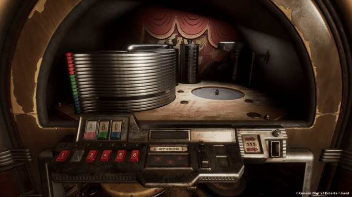 A jukebox puzzle appears in Silent Hill 2.