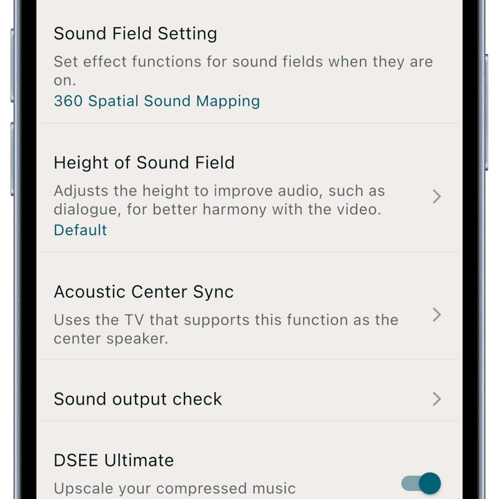 Bravia Connect app for iOS.
