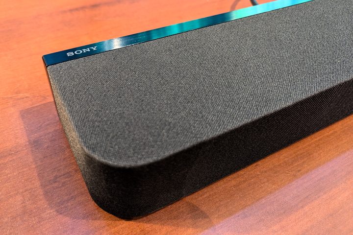 Sony Bravia Theater Bar 9: Left side close-up.