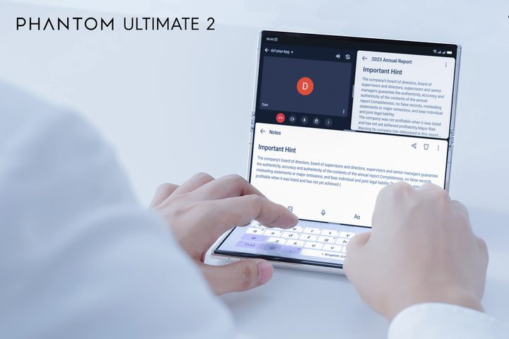 Official images of the Tecno Phantom Ultimate 2 concept phone.