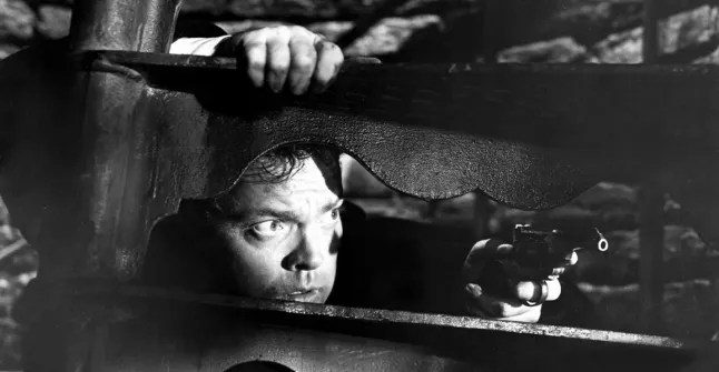 Orson Welles' Harry Lime eludes the police in The Third Man.