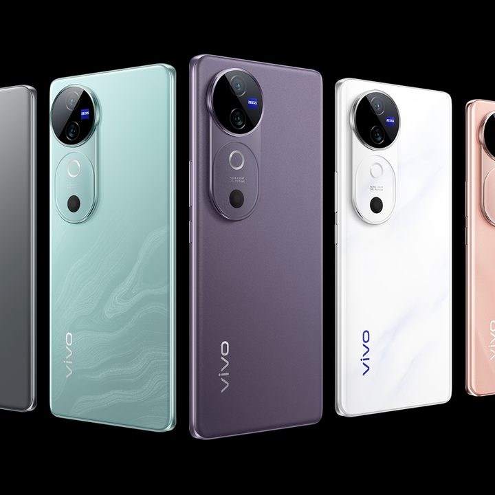 The Vivo V40 in its available colors.