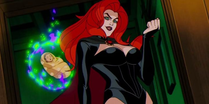 The Goblin Queen kidnaps a baby in X-Men '97.