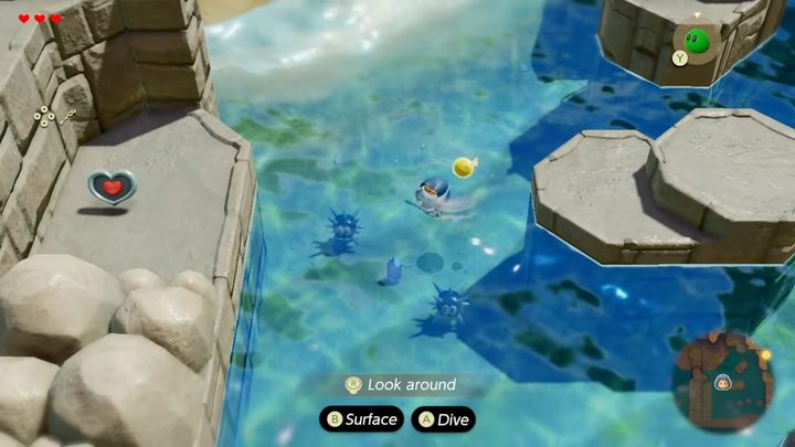 Zelda in the water in Echoes of Wisdom.