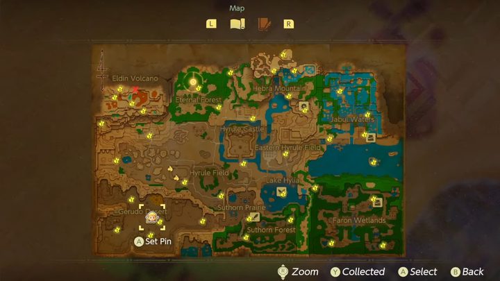 The map in Echoes of Wisdom.