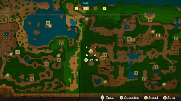 The map in Echoes of Wisdom.