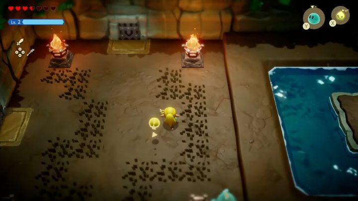 Zelda in a cave in Echoes of Wisdom.