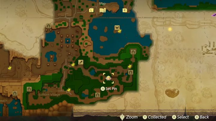 The map in Echoes of Wisdom.