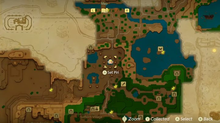The map in Echoes of Wisdom.