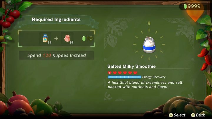 A smoothie in Echoes of Wisdom.