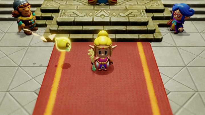 Zelda wearing the royal travel attire in Echoes of Wisdom.