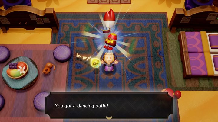 Zelda gettingg a dancing outfit in Echoes of Wisdom.