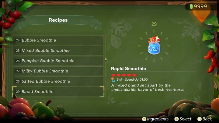 A smoothie in Echoes of Wisdom.