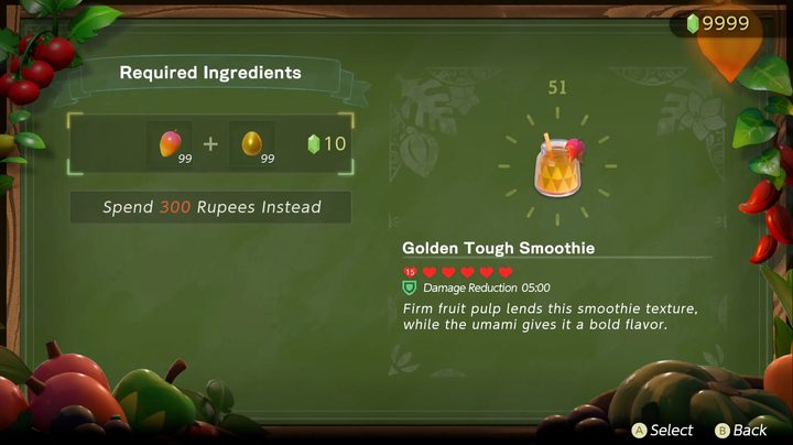 A smoothie in Echoes of Wisdom.