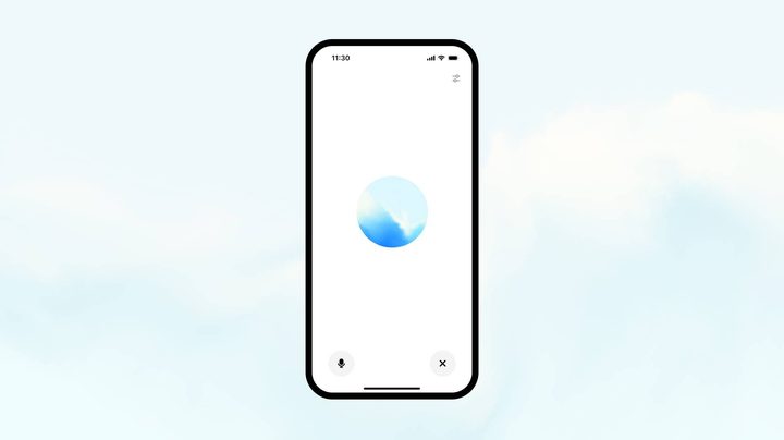 The Advanced Voice Mode's UI