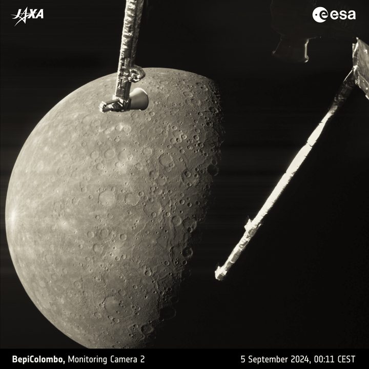BepiColumbo says goodbye to Mercury.