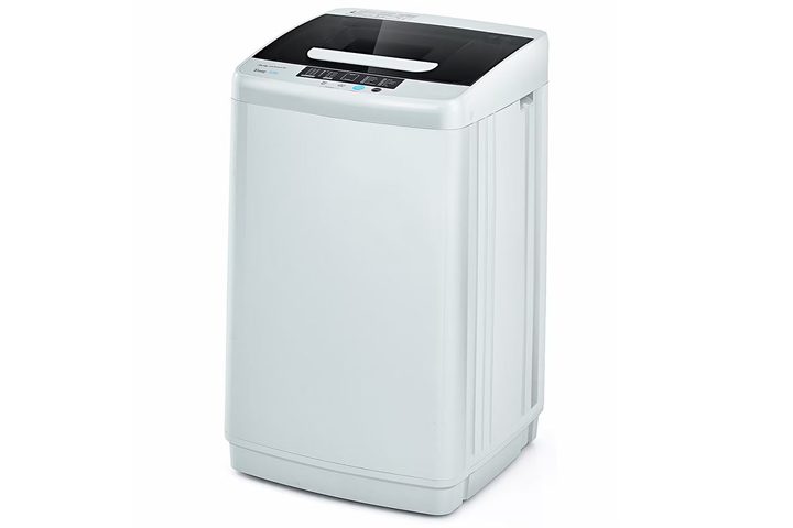 The Costway Portable Full-Automatic Washing Machine on a white background.