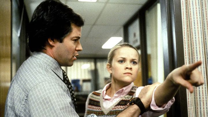Matthew Broderick and Reese Witherspoon in Election.