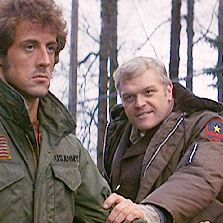 Sylvester Stallone and Brian Dennehy in First Blood