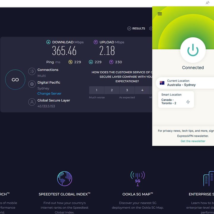 I enjoyed fast downloads worldwide but ExpressVPN uploads are slow with distant servers.