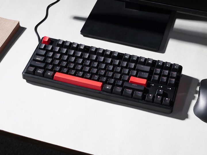 The Keychron C3 Pro gaming keyboard on a desk.