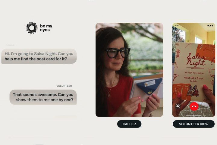 Meta smart glasses are getting Be my eyes support.