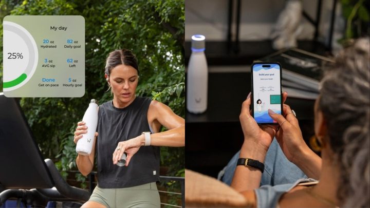 A collage showing off the Water.io app.