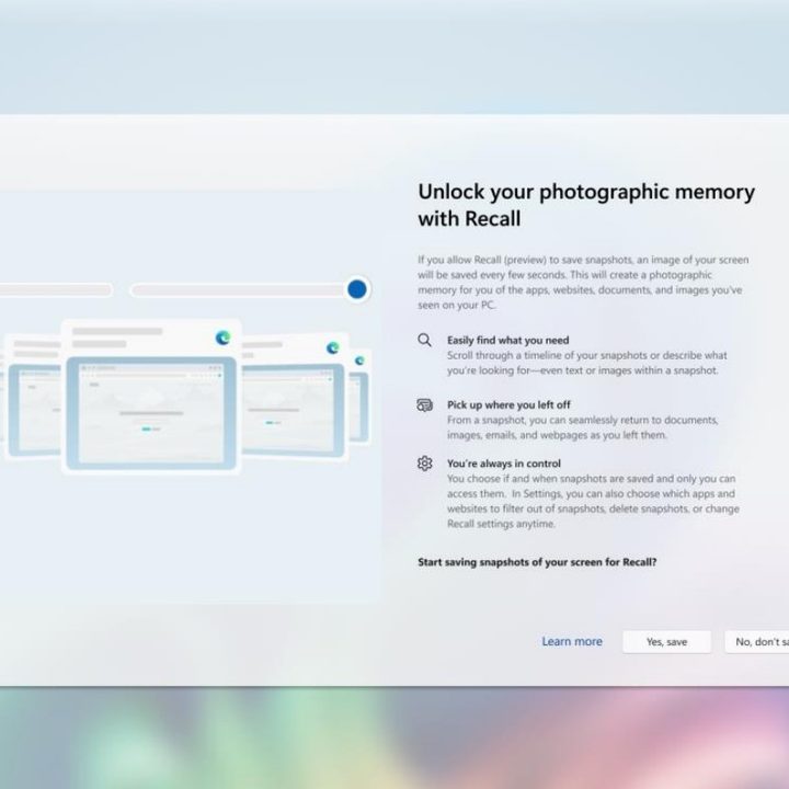 Setting up Microsoft Recall.