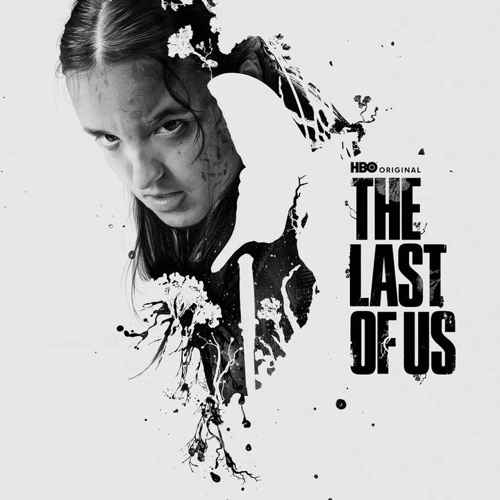 Ellie on the poster of The Last of Us.