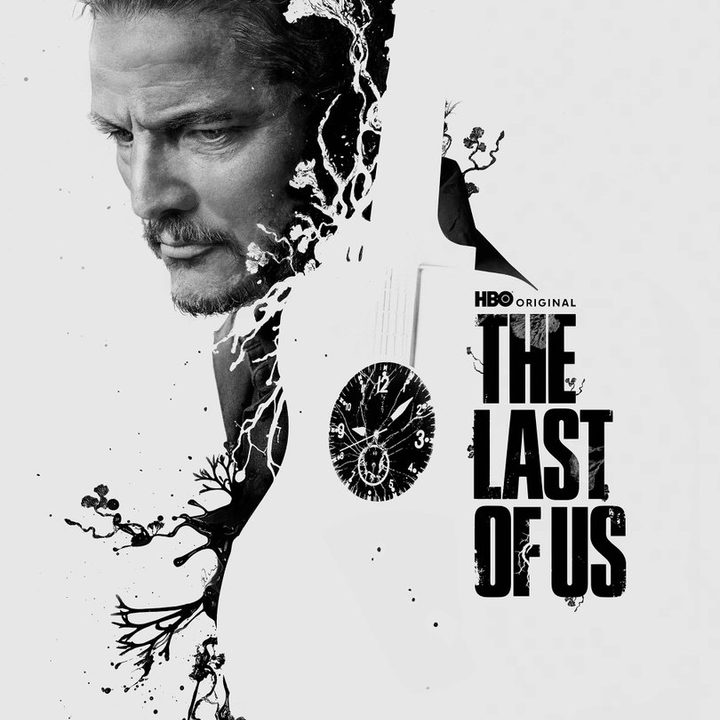 Joel on the poster of The Last of Us.