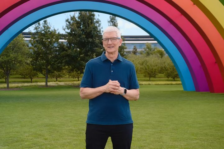 Tim Cook at Apple's 'It's Glowtime' iPhone 16 event in September 2024.